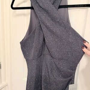 Eliza J Navy Strapless Dress